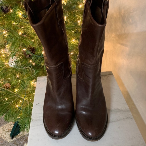 🛍Haider Ackermann Brown Western Style Boot🛍 - Picture 4 of 7